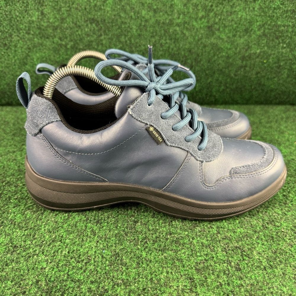 Hotter Haze GTX-STD Women's Blue Leather Hiking Shoes US Size 8.5 Waterproof